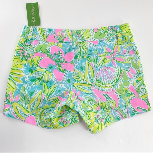 Lilly Pulitzer Callahan Shorts Coconut Jungle NWT - Picture 5 of 7